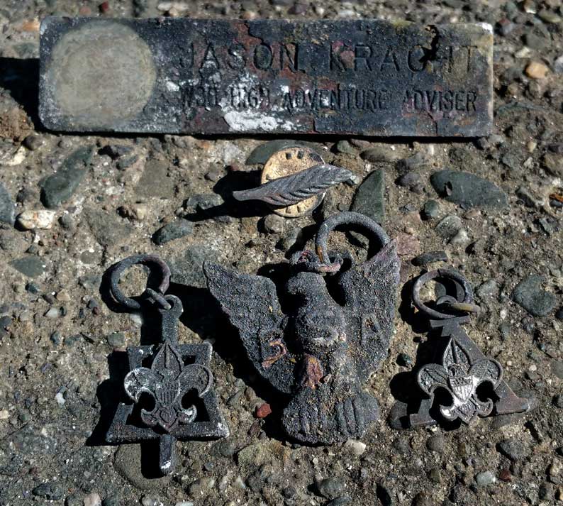 Burnt BSA medals
